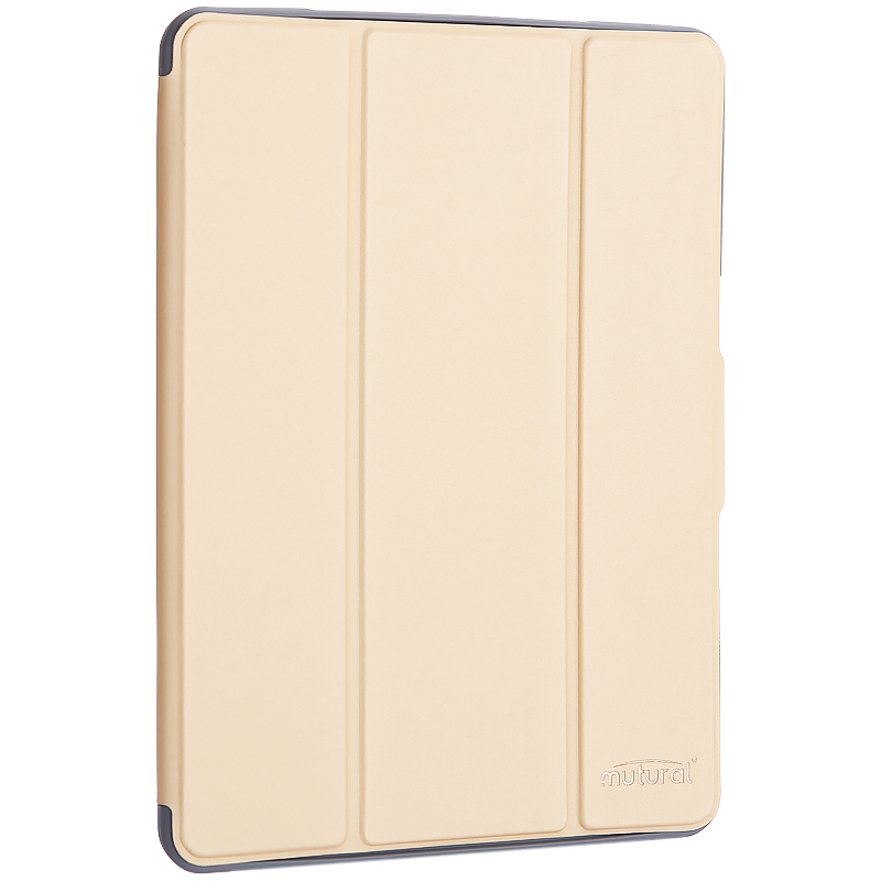 Чехол-подставка Mutural Folio Case Elegant series для iPad 7-8 (10,2") 2019-20г.г. кожаный (MT-P-010504) Золотой