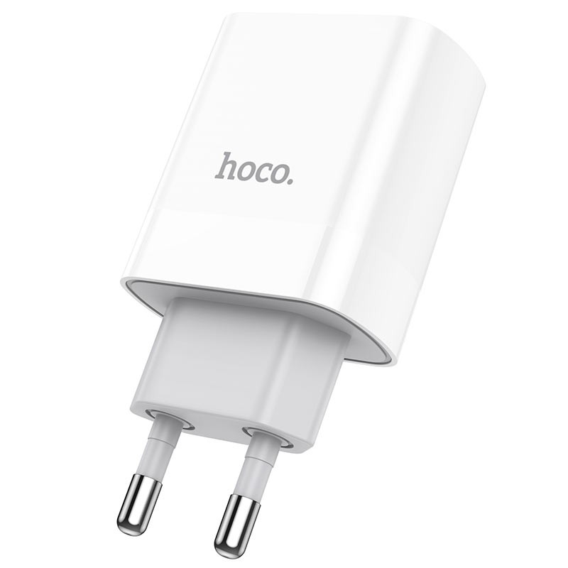 Адаптер питания Hoco C80A Rapido PD+QC 3.0 20W charger (USB: 5V max 3.1A/ 20Вт) Белый