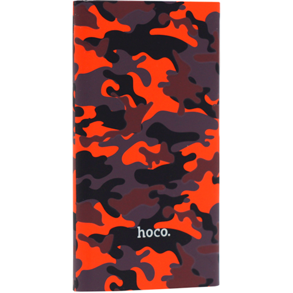 Аккумулятор внешний универсальный Hoco J9-10000 mAh Camouflage Series Power Bank (USB: 5V/2.1A Max) Камуфляж-красный