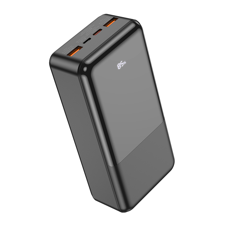 Аккумулятор внешний универсальный Hoco J108B 30000 mAh Universe PD22.5W+QC3.0 power bank (2USB:5V-3A/ Type-C: 5V-3A) Черный