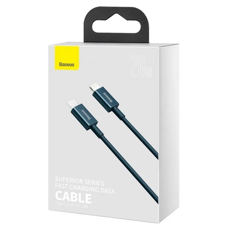 USB дата-кабель Baseus Superior Series Fast Charging Data Cable Type-C - Lightning 20W (CATLYS-C03) 2.0м Синий