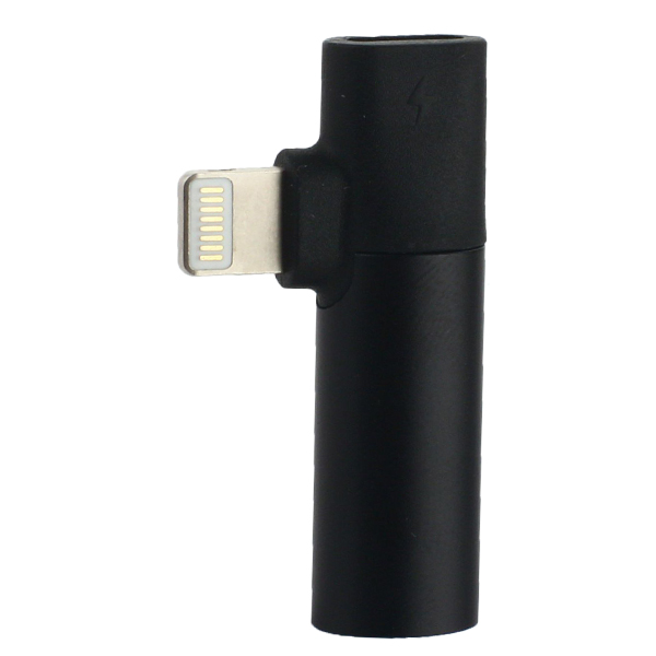 Аудио-переходник Baseus L43 IP Male to 3.5 mm and Lightning Female Adapter (с разъемом для зарядки) CALL43-01 Черный