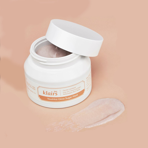 Dear, Klairs Маска-скраб с сахаром для сияния кожи - Youthful glow sugar mask, 110г