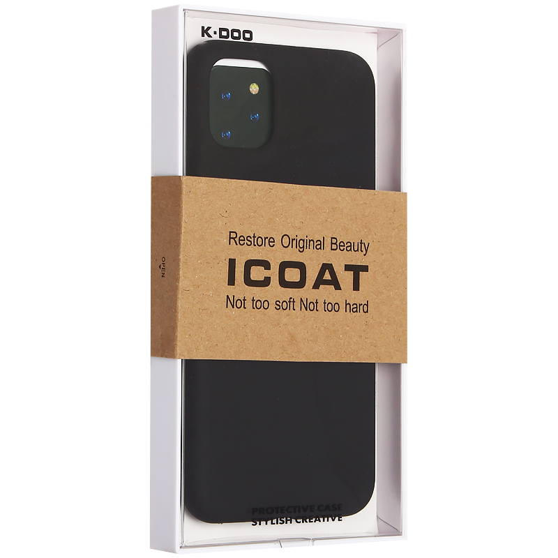 Чехол-накладка силиконовая K-Doo iCoat Liquid Silicone для iPhone 11 Pro Max (6.5") Черный