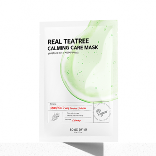 Some by Mi Маска тканевая ультратонкая с чайным деревом - Real teatree calming care mask, 20мл