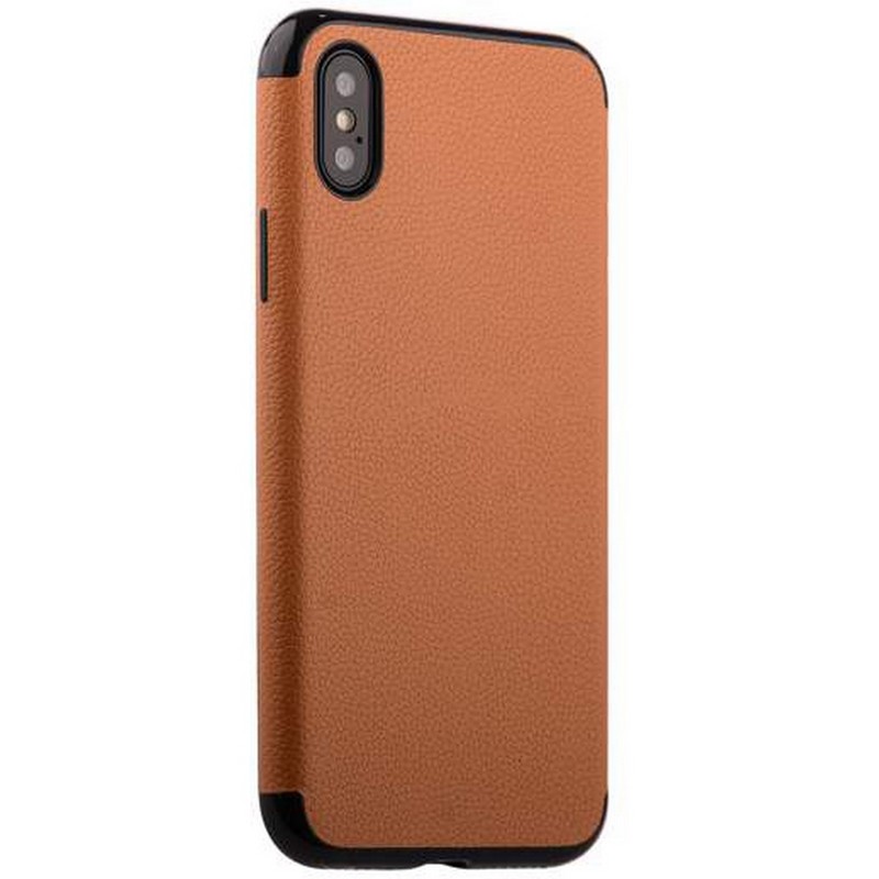 Чехол-накладка силиконовый J-case Jack Series (с магнитом) для iPhone XS/ X (5.8") Светло-коричневый