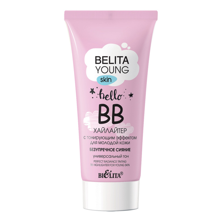 BELITA YOUNG SKIN «Безупречное сияние» ВВ-хайлайтер с тонирующим эффектом для молодой кожи