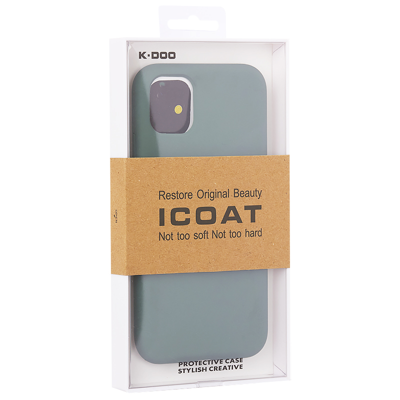 Чехол-накладка силиконовая K-Doo iCoat Liquid Silicone для iPhone 11 (6.1") Бриллиантово-зеленый