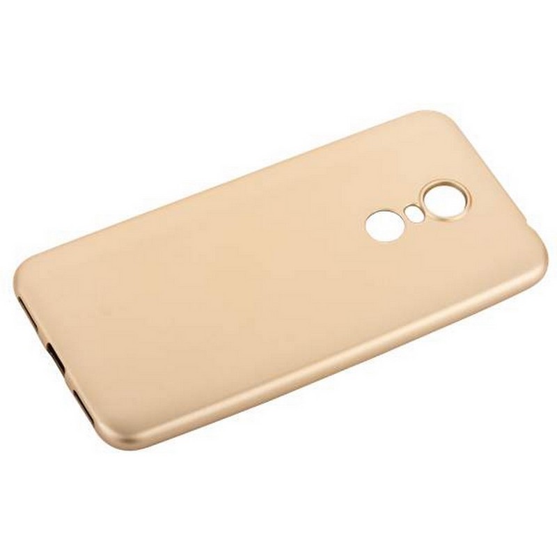 Чехол-накладка силиконовый J-case Delicate Series Matt 0.5mm для Xiaomi Redmi 5 Plus (5.7") Золотой