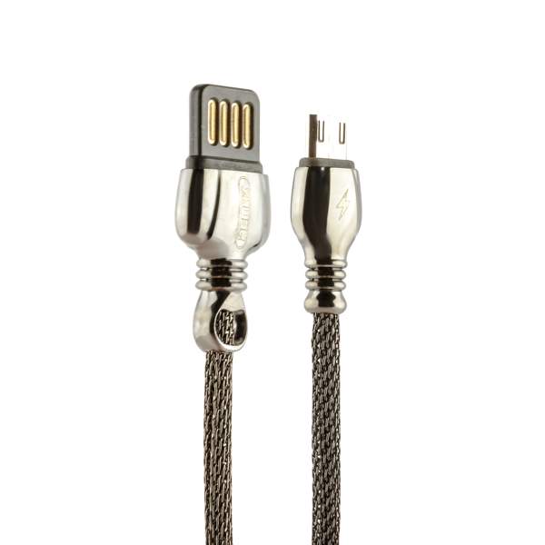 USB дата-кабель Remax King Data Cable (RC-063m) microUSB fast charging 2.1A круглый (1.0 м) Черный