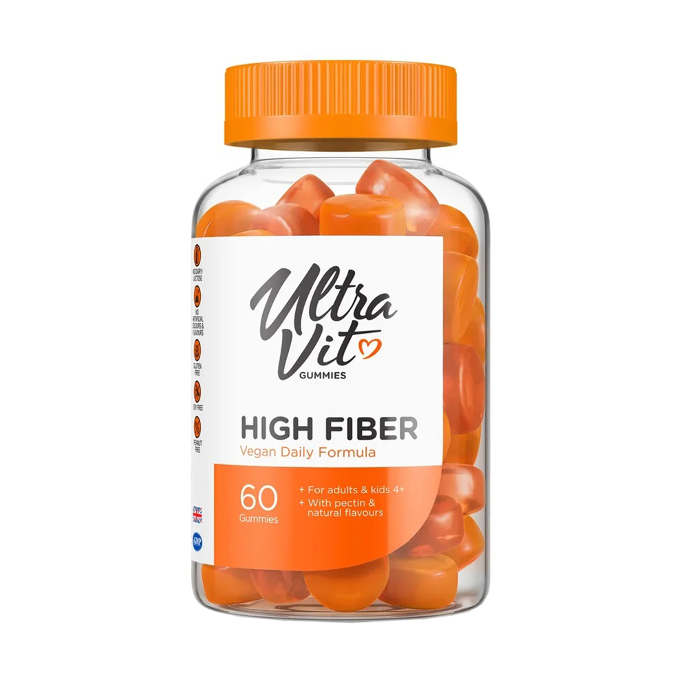 Клетчатка "High Fiber" в жевательных таблетках UltraVit, 60 шт