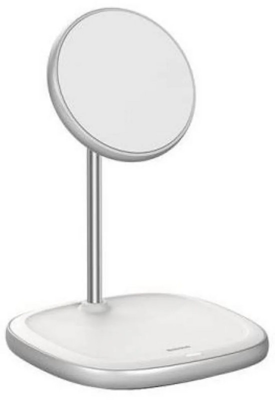 Беспроводное зарядное устройство Baseus Swan для Apple iPhone 12 Series Wireless Charger (WXSW-02) Белый