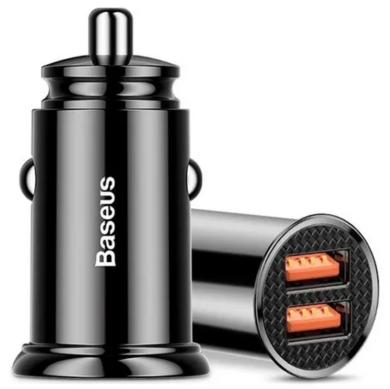 Разделитель автомобильный Baseus Dual QC3.0 Car Charger 30W (2USB: 5V & 4.5A) CCALL-YD01 Черный