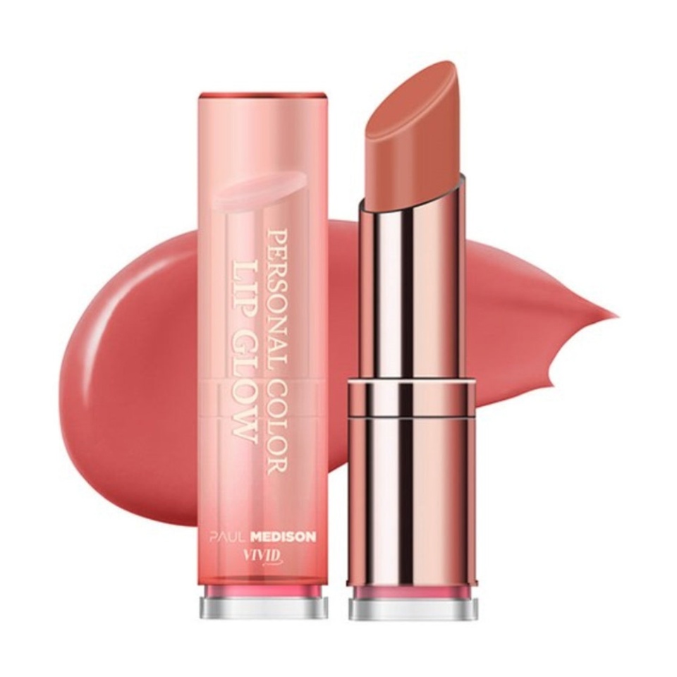 PAUL MEDISON Vivid Personal Color Lip Glow Rose Woody Увлажняющий блеск для губ с гиалуроновой кислотой 3г