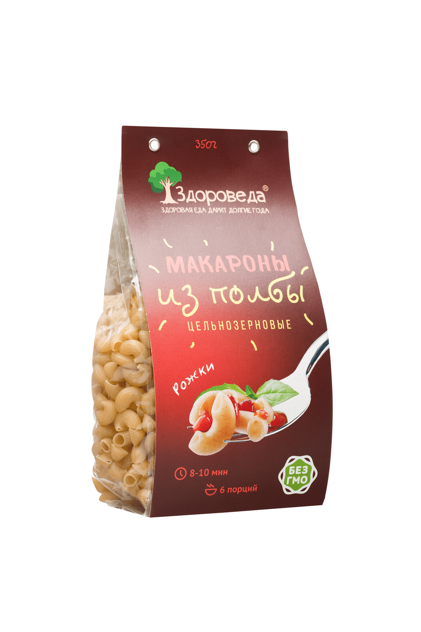 Макароны из полбы "Рожки" Здороведа 350 г