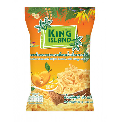 Кокосовые чипсы с манго King Island 40 г