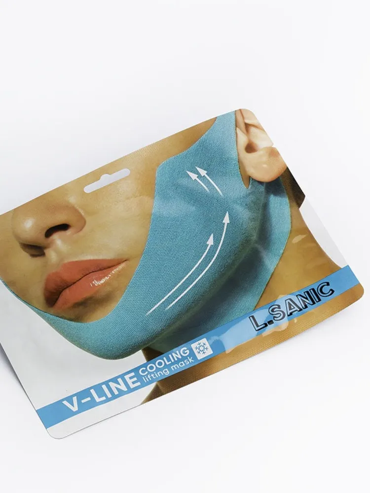 L.Sanic Маска-бандаж для коррекции овала лица - V-line cooling lifting face mask, 20г