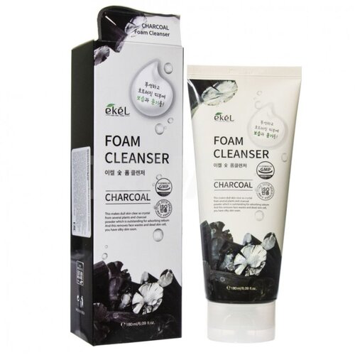 EKEL Foam Cleanser Charcoal Пенка для умывания с экстрактом древесного угля 180 мл