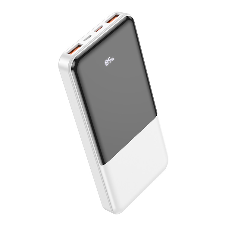 Аккумулятор внешний универсальный Hoco J108 10000 mAh Universe PD22.5W+QC3.0 power bank (2USB:5V-3A/ Type-C: 5V-3A) Белый