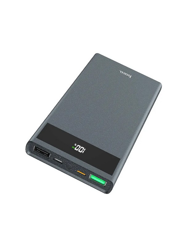 Аккумулятор внешний универсальный Hoco J49 10000 mAh Jewel mobile power bank QC3.0+PD (2USB:5V-2.0A Max) Серый