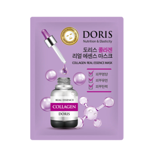 Doris Набор тканевых масок для лица «коллаген» - Collagen real essence mask