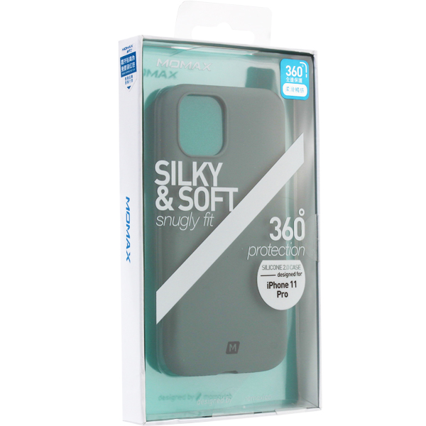 Чехол-накладка силикон Momax Silky & Soft Silicone Case для iPhone 11 Pro (5.8") Зеленый