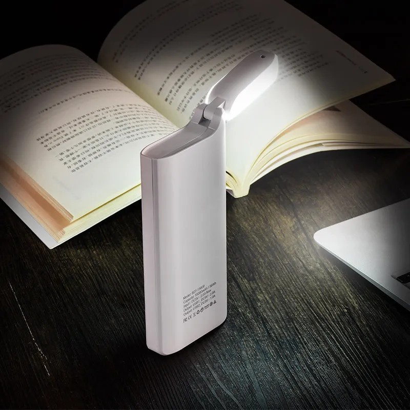 Аккумулятор внешний универсальный Hoco B27-15000 mAh Pusi Power Bank (2USB: 5V-2.0A) White Белый