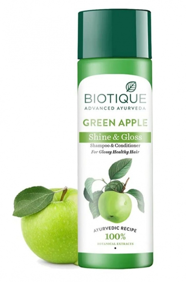 BIOTIQUE BIO GREEN APPLE SHAMPOO & CONDITIONER Шампунь-кондиционер Био зеленое яблоко 120мл