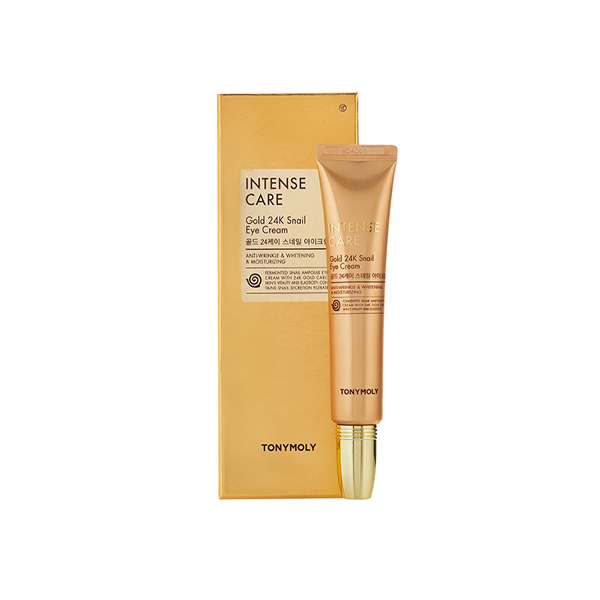 TONYMOLY INTENSE CARE Gold 24K Snail Eye Cream Крем для кожи вокруг глаз с муцином улитки и коллоидным золотом