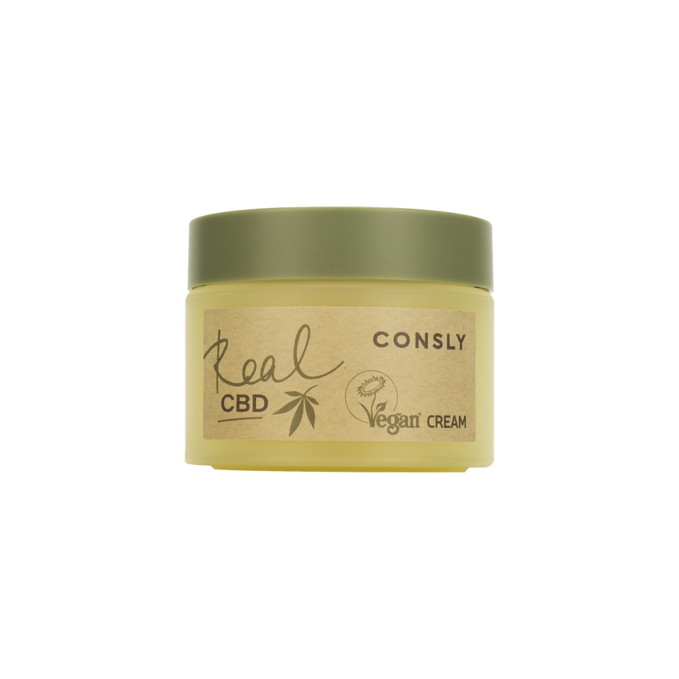 Consly Vegan «Real CBD» Balancing Purifine CBD and Plant-based Squalane Cream Балансирующий крем Vegan «Real CBD» для проблемной кожи с канабидиолом и