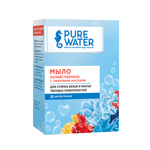 Хозяйственное мыло с эфирными маслами Pure Water 175 г