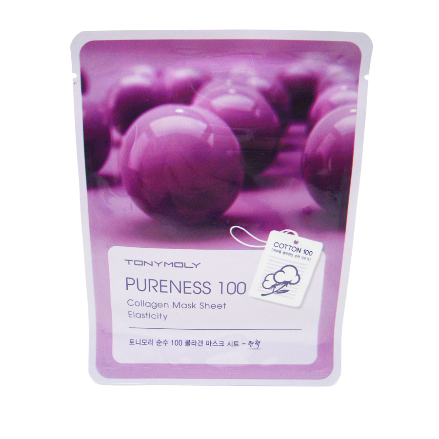 TONYMOLY PURENESS 100 Collagen Mask Sheet Очищающая тканевая маска для лица с коллагеном