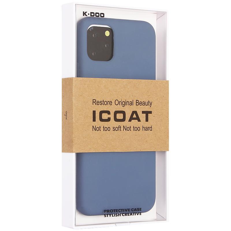 Чехол-накладка силиконовая K-Doo iCoat Liquid Silicone для iPhone 11 Pro Max (6.5") Синий