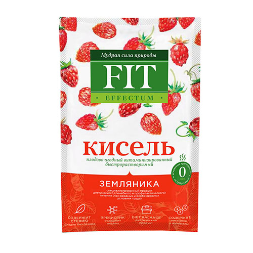 Кисель "Земляника", пакет-саше Fit Parad 30 г