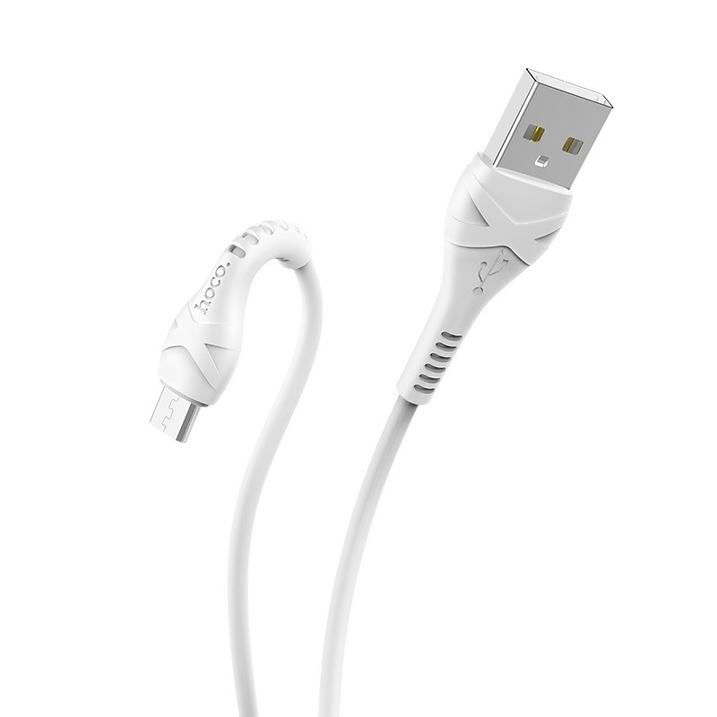 USB дата-кабель Hoco X37 Cool power Charging data cable for MicroUSB (1.0м) Белый