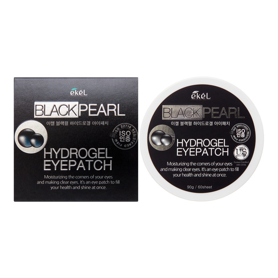 EKEL Eye Patch Black Pearl Гидрогелевые патчи под глаза с черным жемчугом