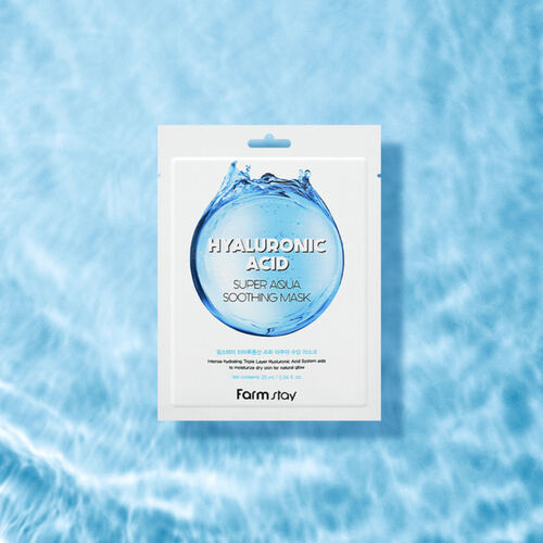 FarmStay Маска тканевая с гиалуроновой кислотой - Hyaluronic acid super aqua soothing mask, 25мл