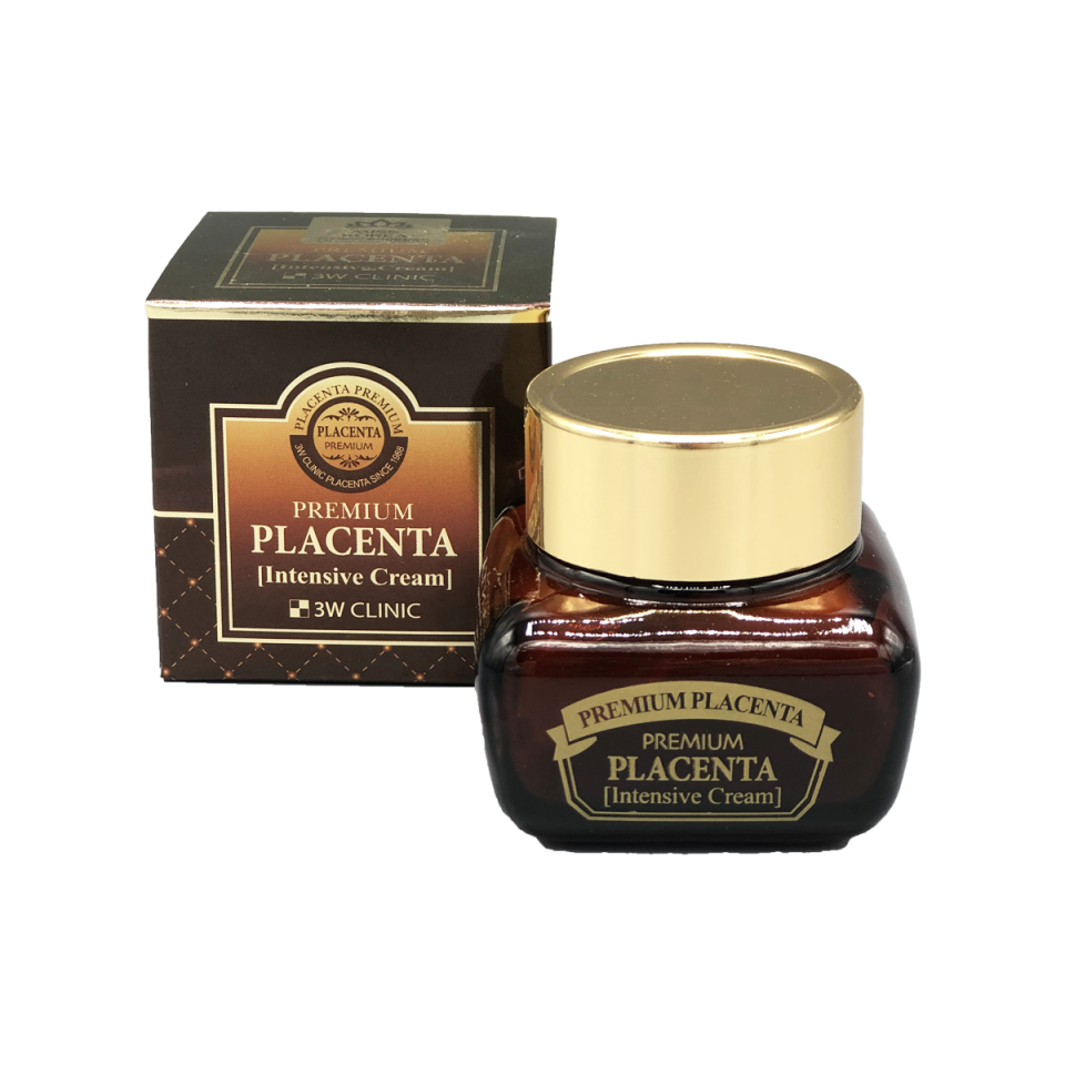 Омолаживающий плацентарный крем для лица Premium Placenta Intensive Cream 3W CLINIC 50 мл