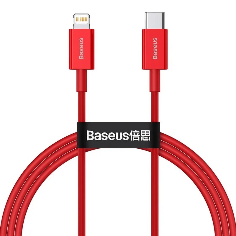 USB дата-кабель Baseus Superior Series Fast Charging Data Cable Type-C - Lightning 20W (CATLYS-C09) 2.0м Красный