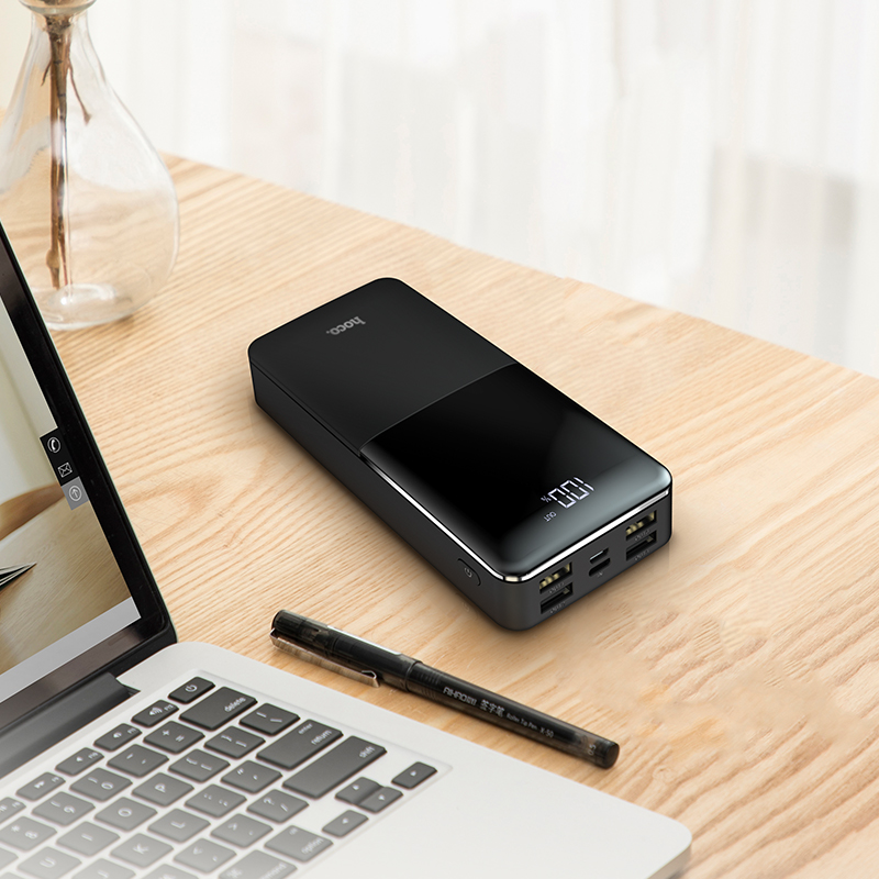 Аккумулятор внешний универсальный Hoco J42A 20000 mAh High power mobile power bank (4USB:5V-2.0A Max) Черный