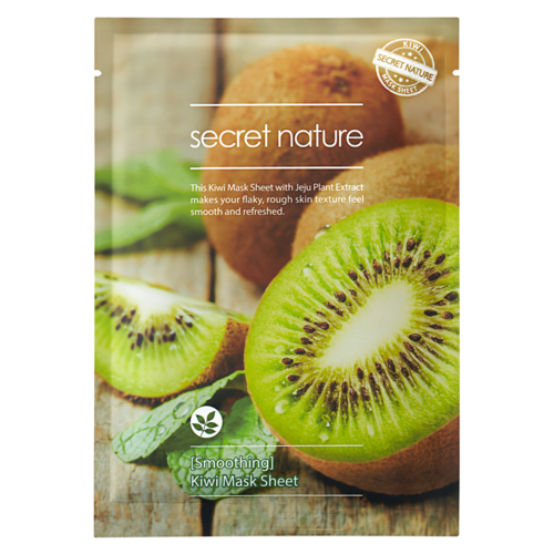 Secret Nature Маска для лица выравнивающая с экстрактом киви - Smoothing kiwi mask sheet, 25г