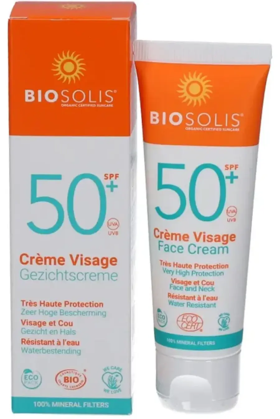 Крем солнцезащитный для лица SPF 50+ BIOSOLIS 50 г