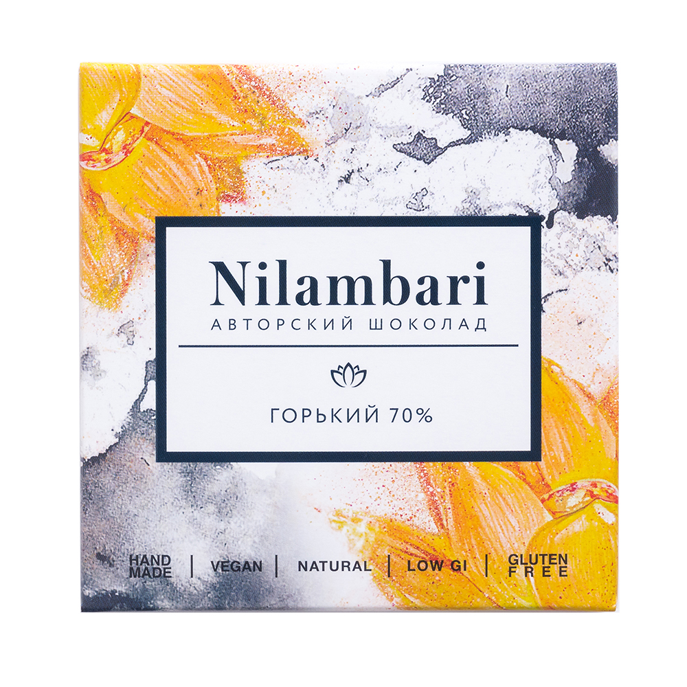 Шоколад горький 70% Nilambari 65 г