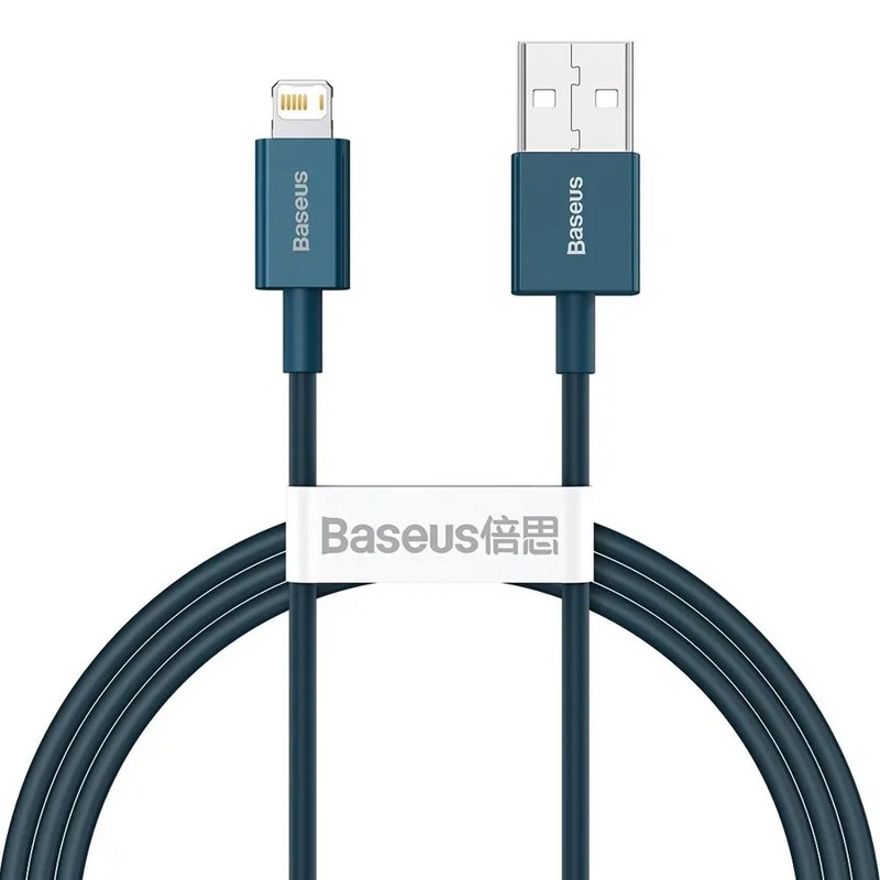 USB дата-кабель Baseus Superior Series Fast Charging Data Cable Lightning 2.4A (CALYS-A03) 1.0м Синий