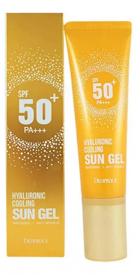 Deoproce Гель для лица увлажняющий солнцезащитный - Spf 50+/ pa +++ hyaluronic sun gel, 50г