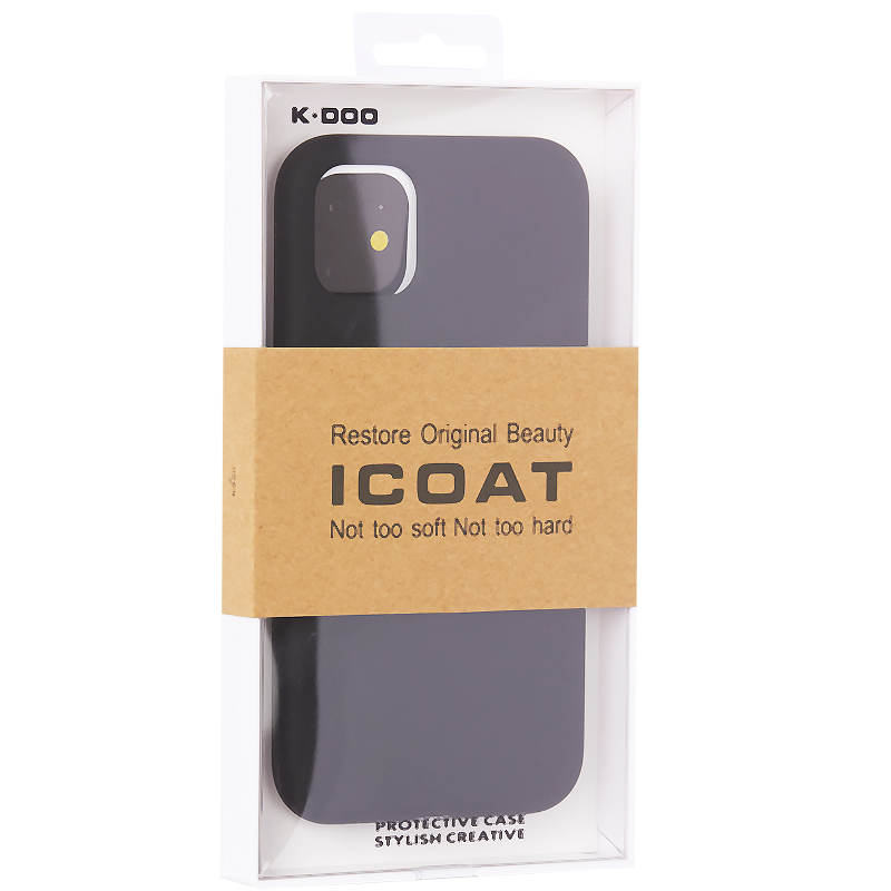 Чехол-накладка силиконовая K-Doo iCoat Liquid Silicone для iPhone 11 (6.1") Черный