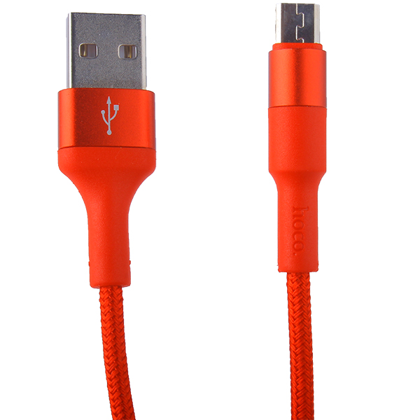 USB дата-кабель Hoco X26 Xpress charging data cable MicroUSB (1.0 м) Red