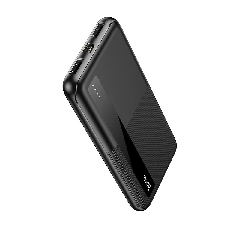 Аккумулятор внешний универсальный Hoco J75 10000 mAh Tresor power mobile power bank (2USB:5V-2.0A Max) Черный