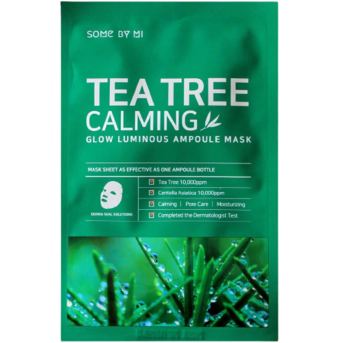 Some By Mi Маска тканевая с чайным деревом - Glow tea tree calming luminous ampoule mask, 25г