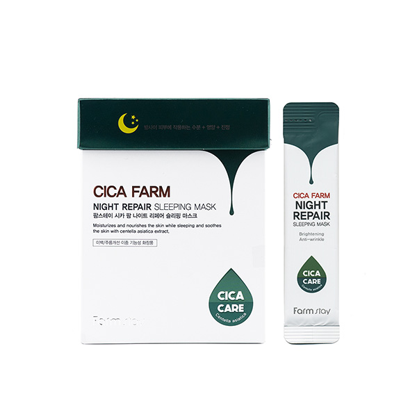 FarmStay Cica Farm Night Repair Sleeping Mask Восставливающая ночная маска в саше с центеллой азиатс